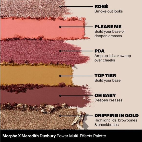 BNIB~Morphe x Meredith Duxbury Power Multi Effects Palette - Picture 6 of 8